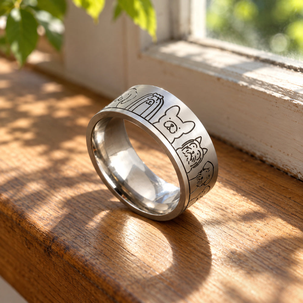 Engraved Dog Lovers Ring