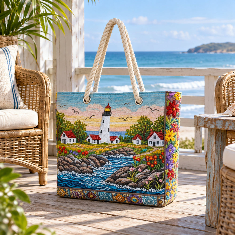Lighthouse Cove Quilted Beach Bag