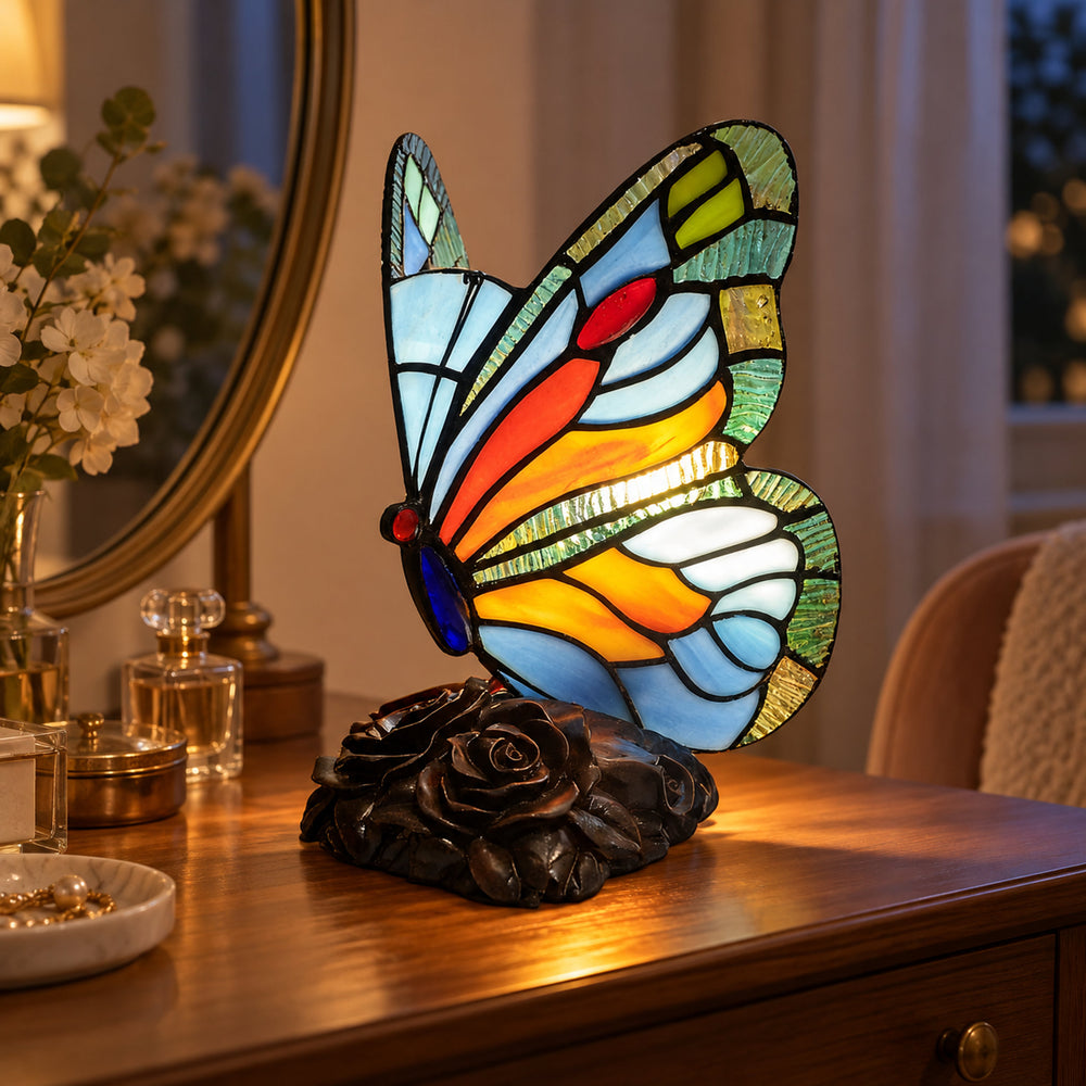 Sky Blue Butterfly Lamp
