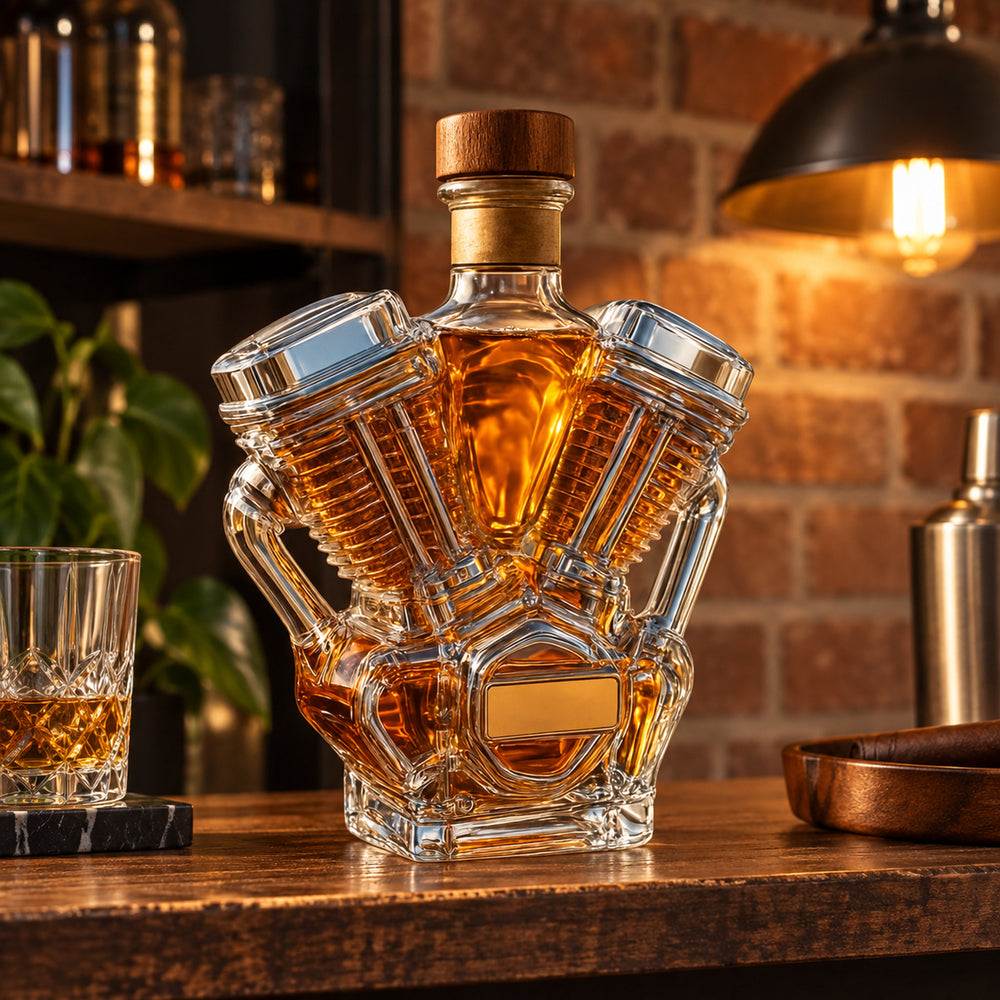 V-Twin Engine Whisky Decanter
