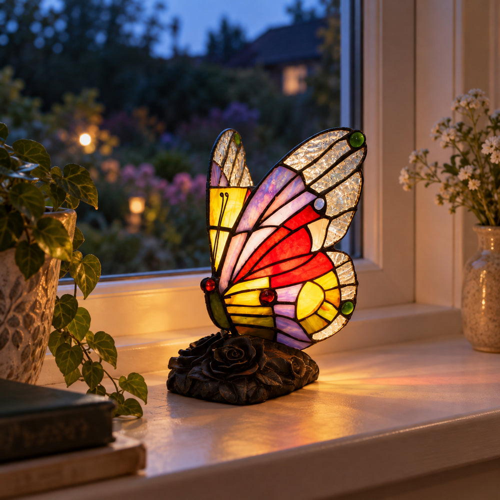 Violet Butterfly Lamp